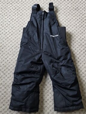 Arctix Kids Black Insulated Snow Overalls